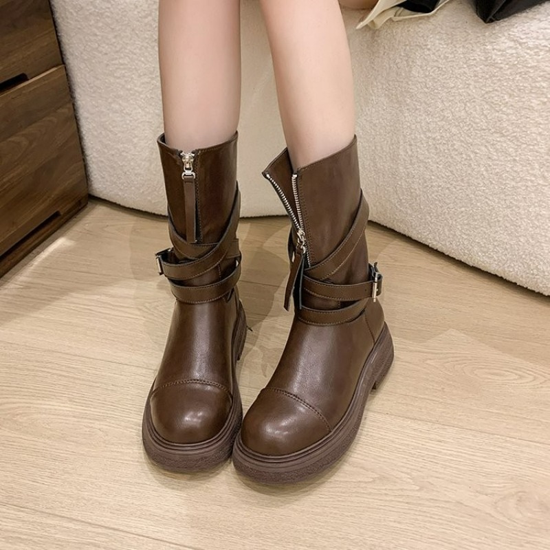 Vintage Fashion Ladies - Sepatu Bot Panjang Wanita Model Knight