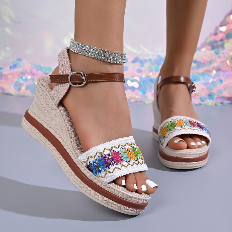 Vintage Fashion Style - Sepatu Wanita Musim Panas Gaya Bohemian,