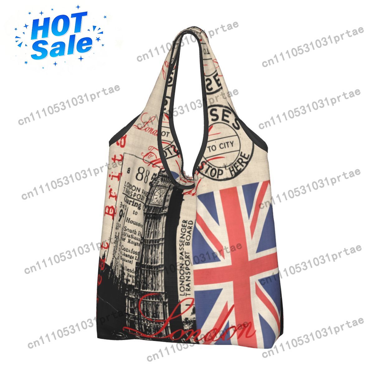 Vintage Fashion London - Tas Belanja Retro Vintage London Kustom,