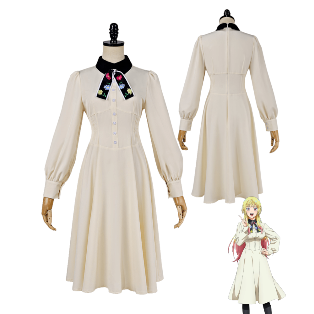 Vintage Slip Dress - Kostum Cosplay Marriage Toxin Mei Kinosaki