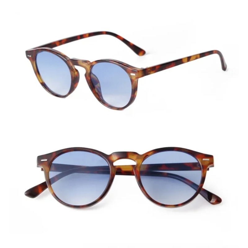 Vintage Fashion Female - Kacamata Hitam Bulat Fashion Vintage Wanita