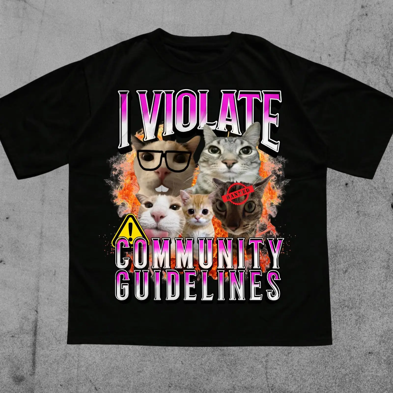 Vintage Fashion Community - Saya Melanggar Aturan Komunitas Kaos Meme