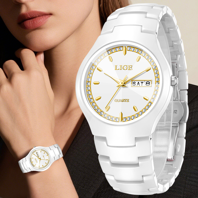 Jam Tangan Keramik LIGE Jam Ta - Vintage Fashion Week ulasan dan harga