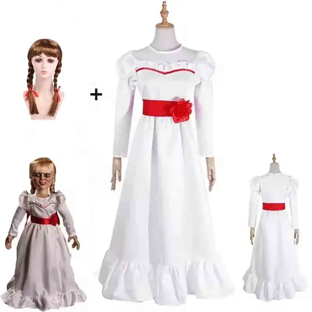 Kostum Cosplay Boneka Horor Ja - Vintage Slip Dress ulasan dan harga