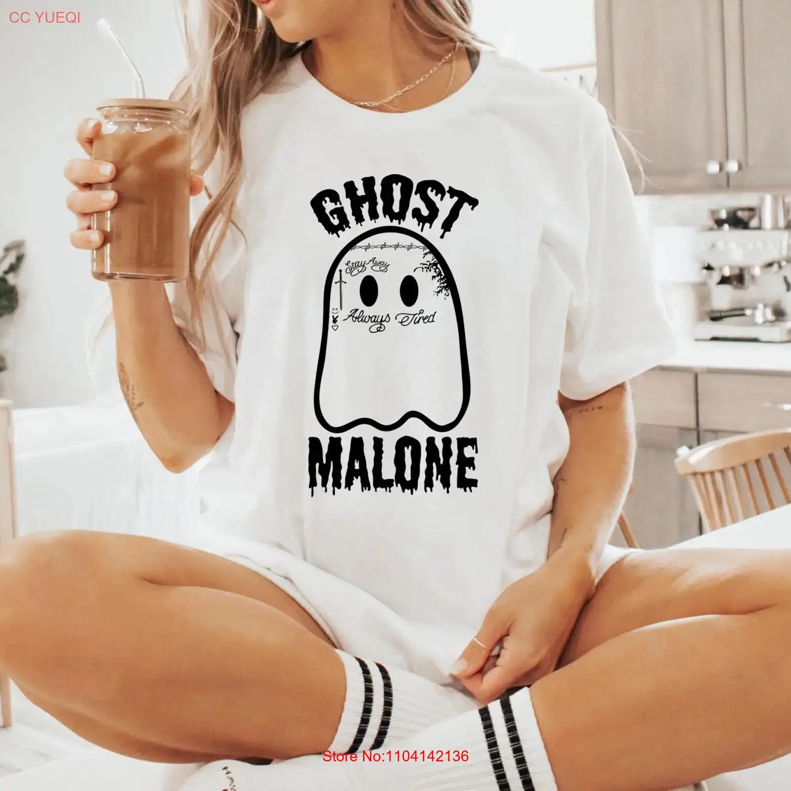 Kaos Ghost Malone Lucu Hallowe - Vintage Vibes Fashion ulasan dan harga