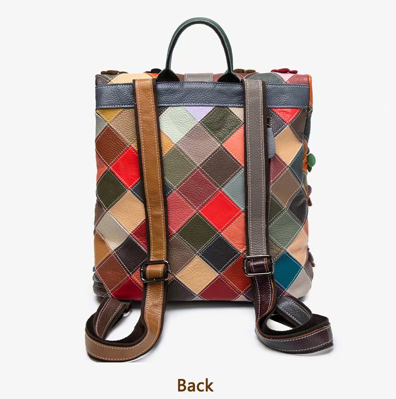 Tas Ransel Kulit Asli Wanita V - Vintage Fashion Ladies ulasan dan harga