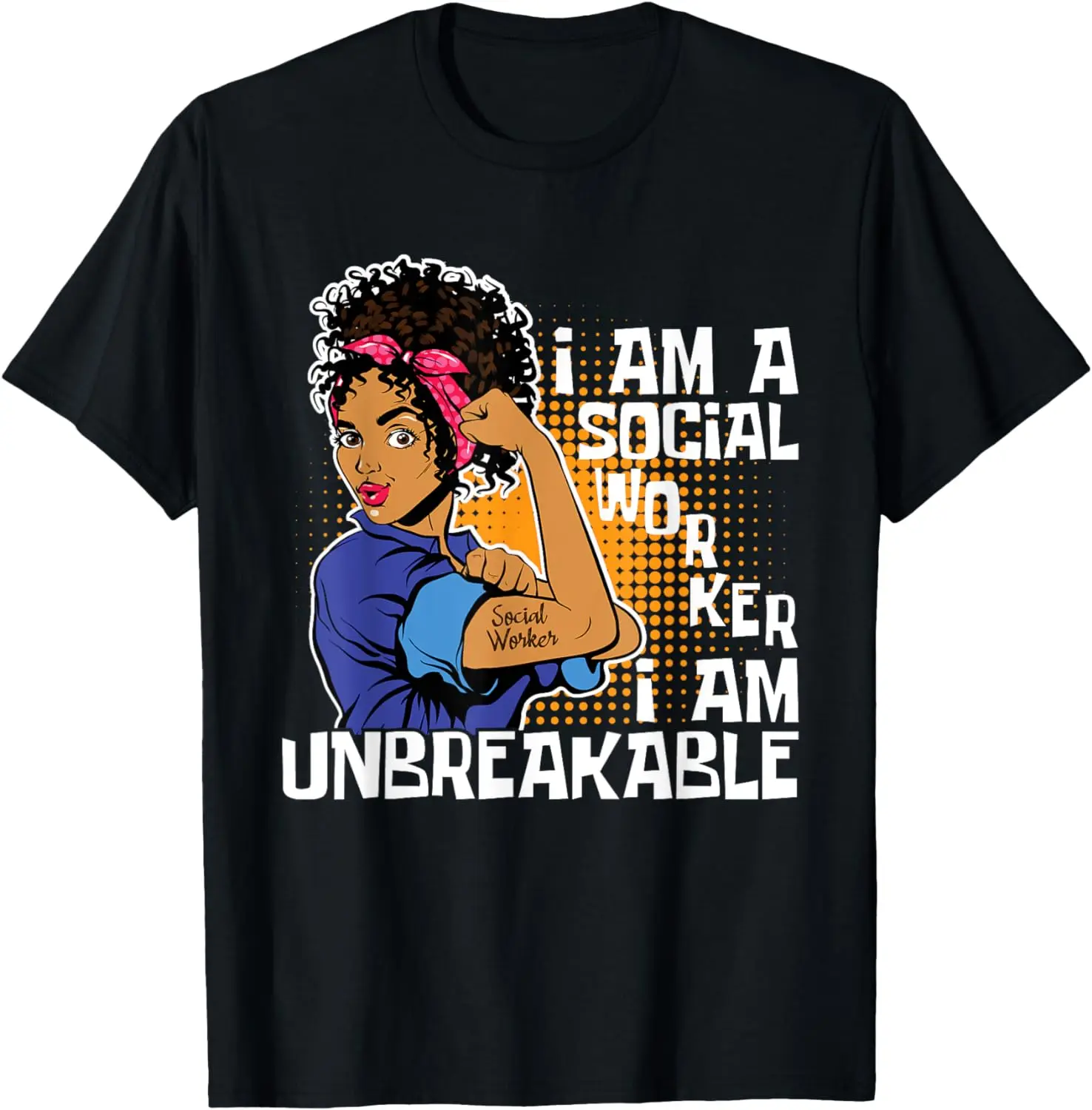 Kaus I Am A Social Worker Afro - Vintage Fashion Community ulasan dan harga