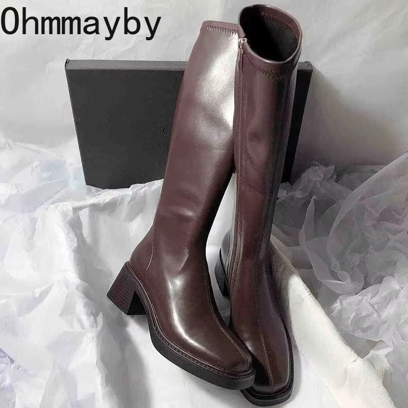 Sepatu bot hak tebal wanita, s - Vintage Fashion Ladies ulasan dan harga
