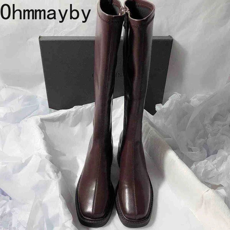 Sepatu bot hak tebal wanita, s - Vintage Fashion Ladies ulasan dan harga