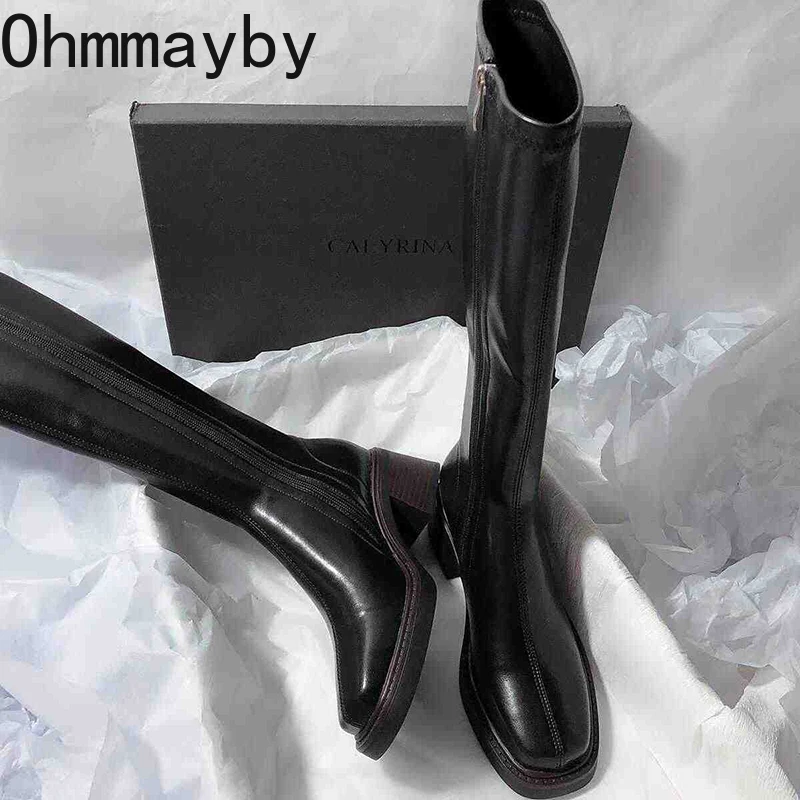 Sepatu bot hak tebal wanita, s - Vintage Fashion Ladies ulasan dan harga