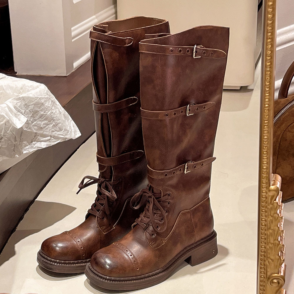 Sepatu Bot Setinggi Lutut Wani - Vintage Fashion Style ulasan dan harga