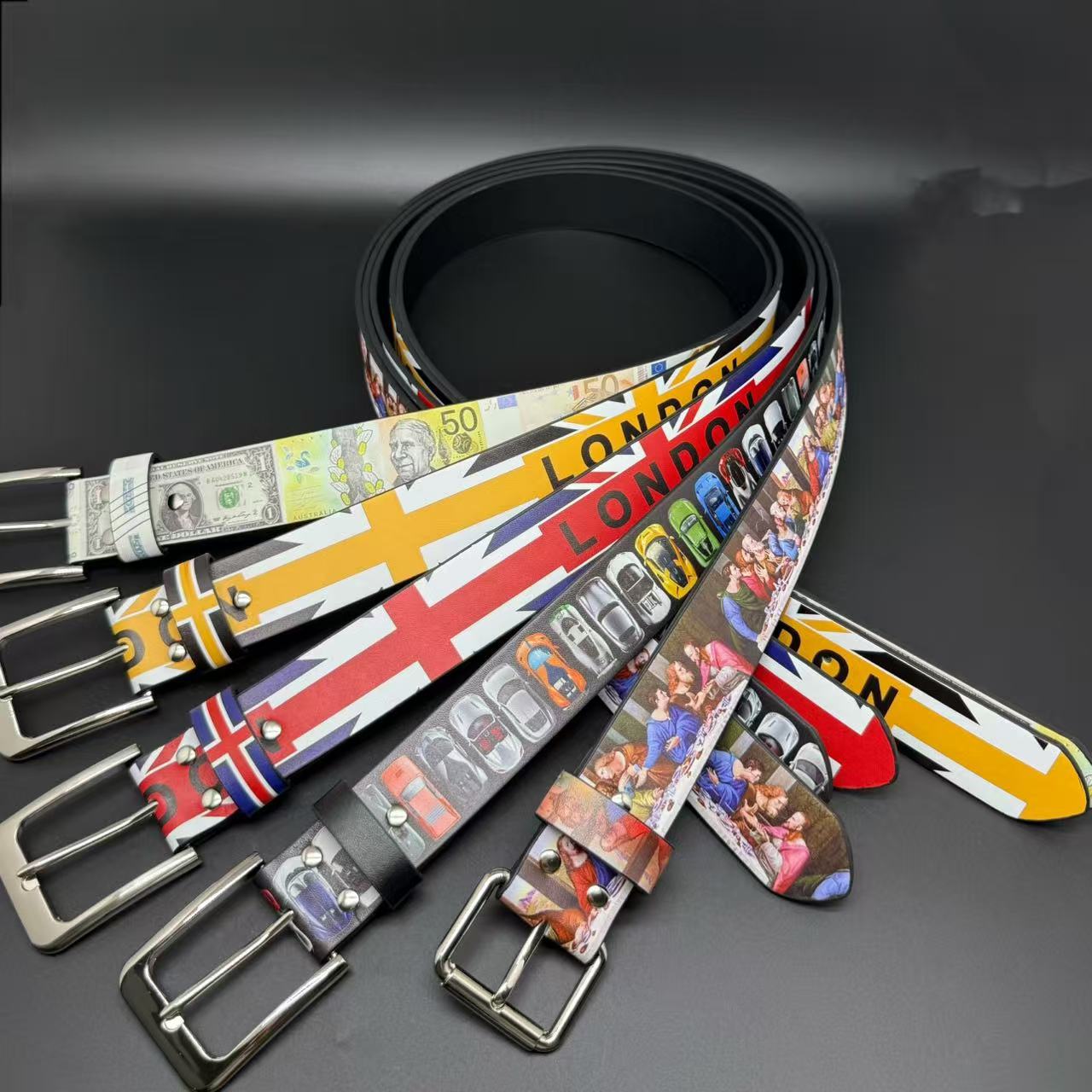 Sabuk Pinggang Unisex American - Vintage Fashion London ulasan dan harga