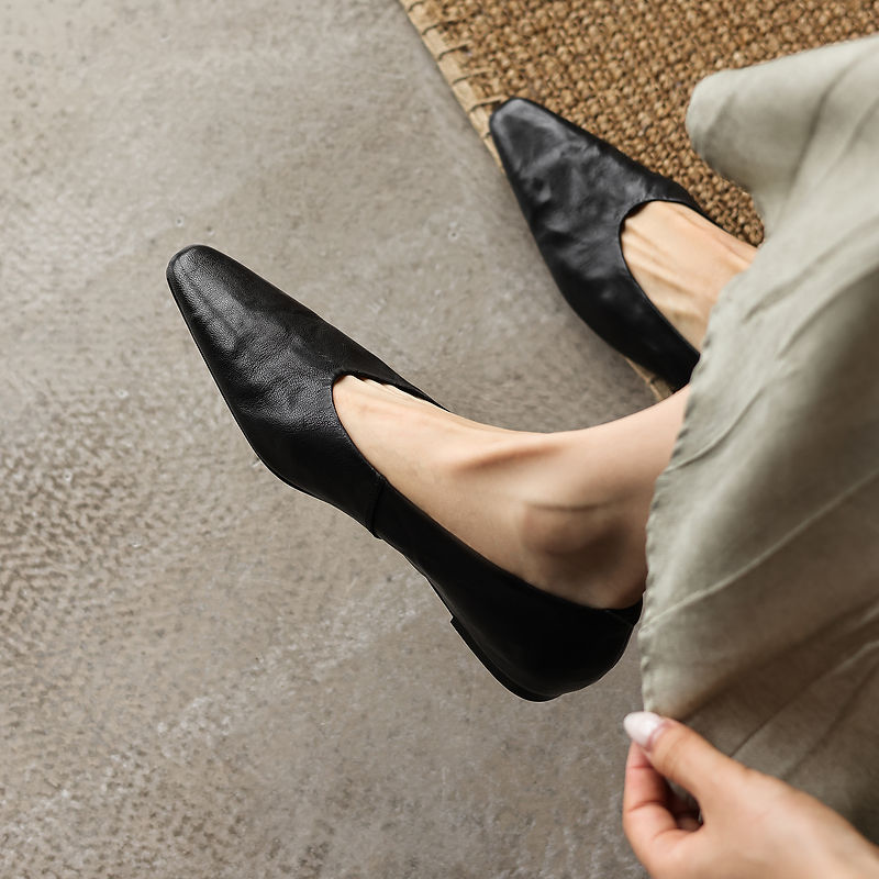 Sepatu Pump Wanita Kulit Asli  - Vintage Slip Dress ulasan dan harga