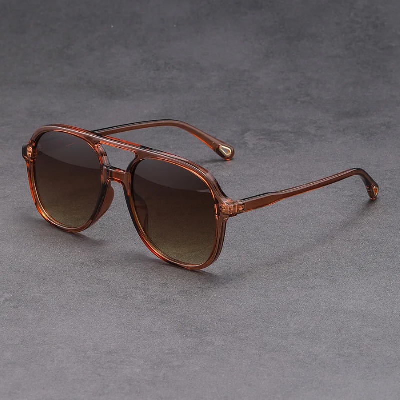 Kacamata Hitam Persegi Double  - Vintage Fashion Female ulasan dan harga