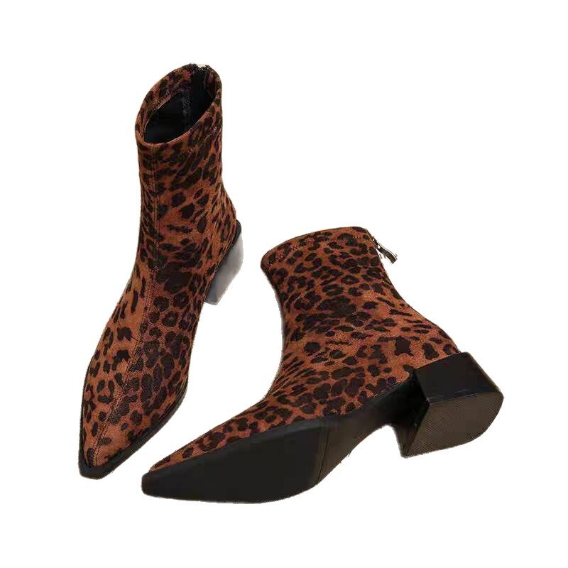 Sepatu Bot Wanita Hak Rendah M - Vintage Fashion Female ulasan dan harga