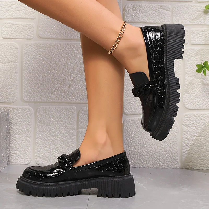 Sepatu Pantofel Hak Persegi Ch - Vintage Fashion Ladies ulasan dan harga