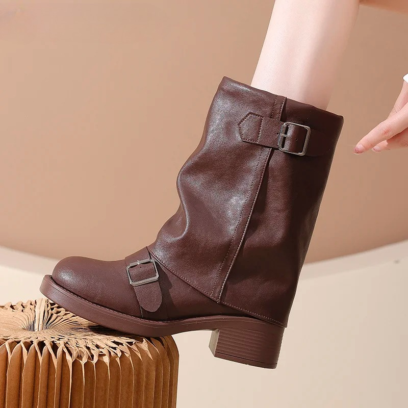 Sepatu Bot Koboi Wanita Vintag - Vintage Fashion Female ulasan dan harga